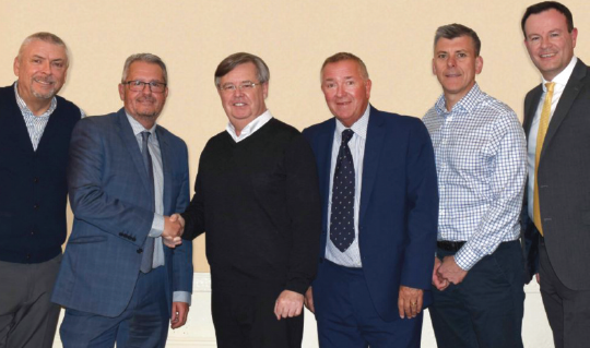 Pictured from left to right: Peter Swift – GEA, Head of Separation Sales UK; Ken Wild – Moody Direct, Director; Barry Dumble – GEA, Managing Director UK; Paul Gregory – Moody Direct, Non-Executive Director; Paul Leeman – GEA, Head of Flow Components & Compression Sales UK; David Tomlinson – Moody Direct, Director.